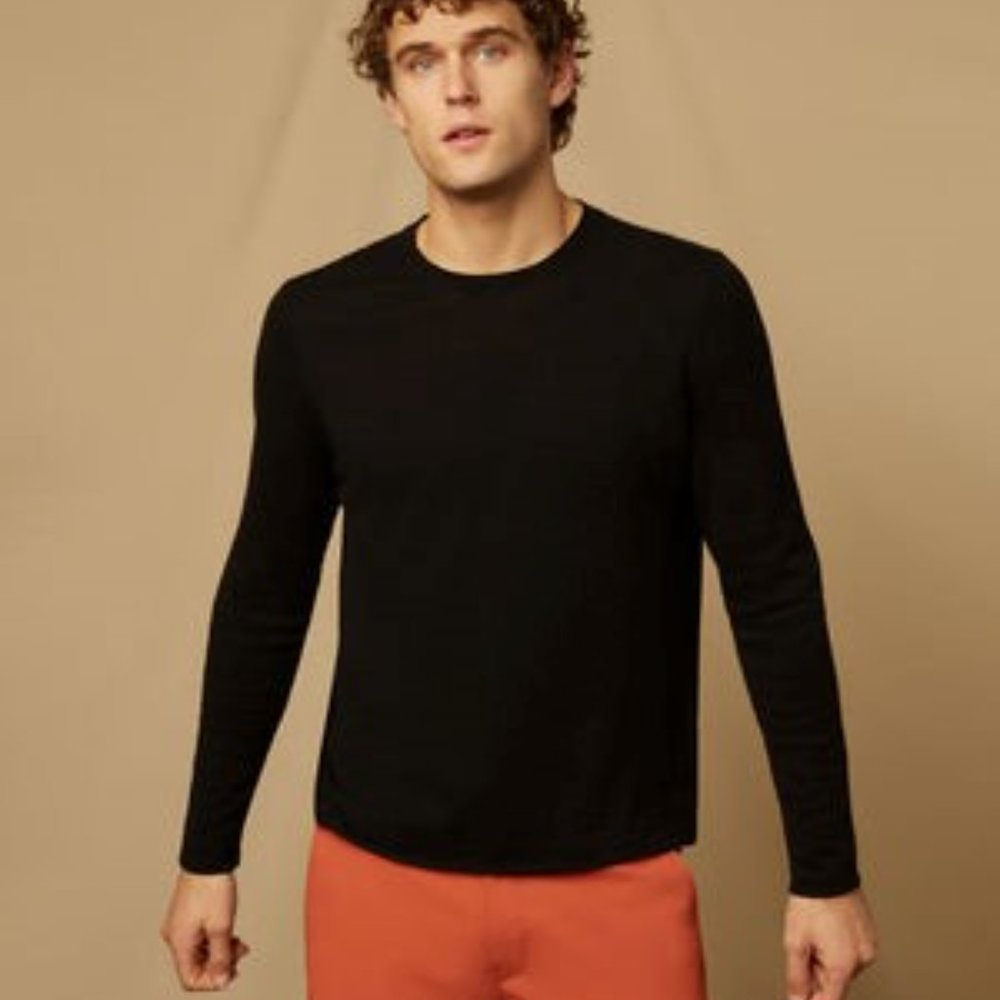 onia Men's Cotton Crewneck Sweater Size XXL